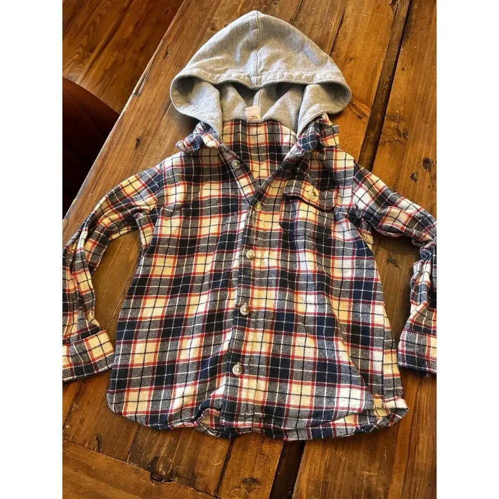 Boys Size 5 Button Front Shirts Long Sleeve Lot Of 6 Gap Ralph Lauren Old Navy